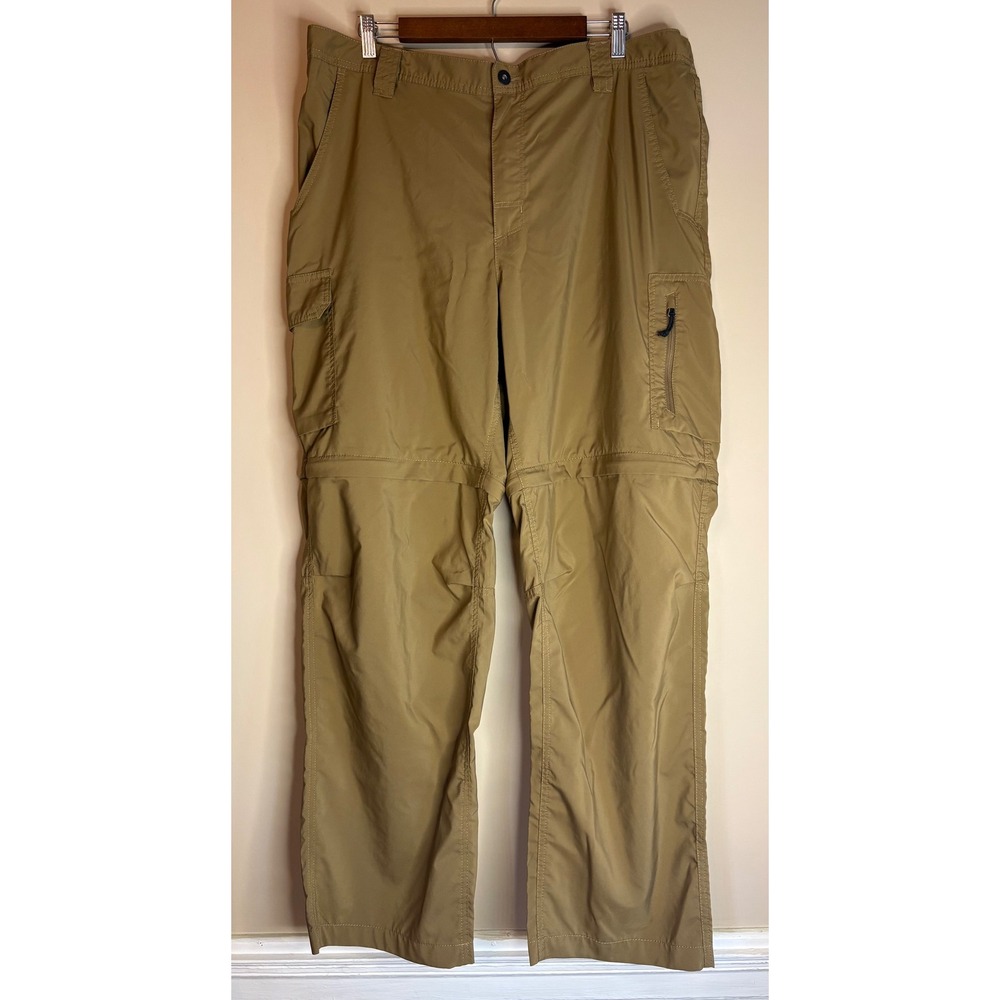 Columbia Men Silver Ridge Utility Convertible Pants 42x31 Chestnut Brown 2012963